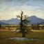 Solitary Tree art print by Caspar David Friedrich (1822)