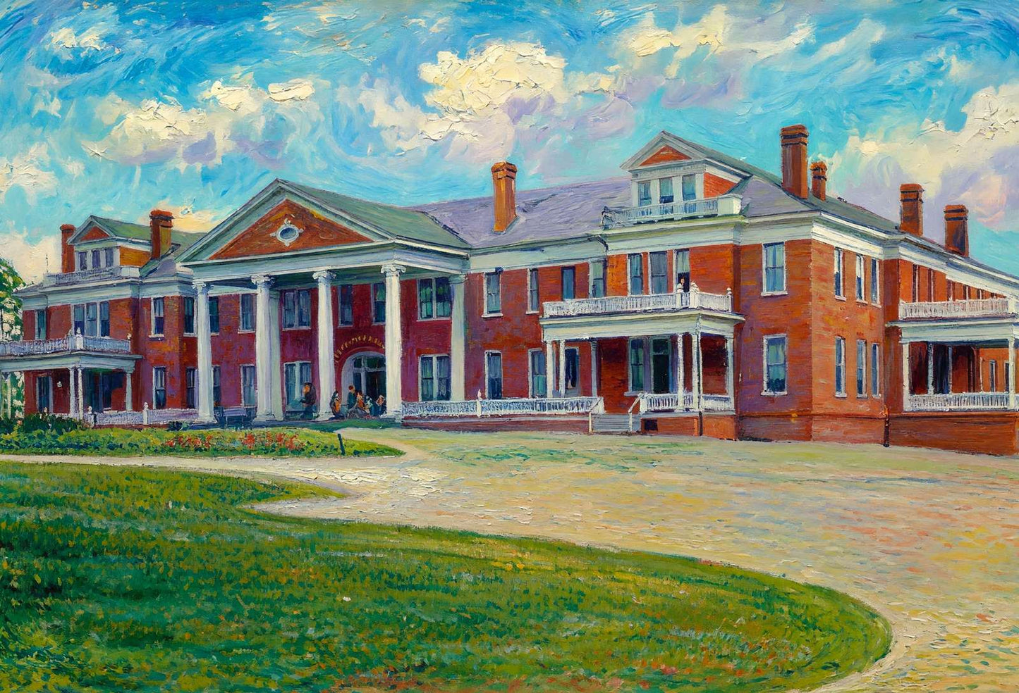 Soldiers Home Atlanta in 1905 Art Print (7 Sizes) - Acid Free