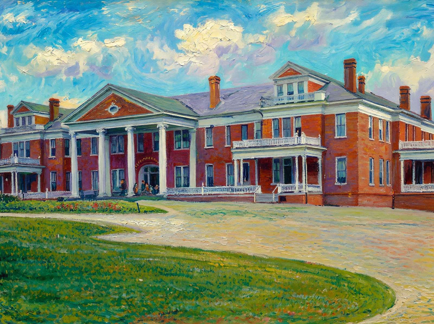 Soldiers Home Atlanta in 1905 Art Print (7 Sizes) - Acid Free