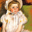 Somone in a White Bonnet Art Print 1901 Painting by Mary Cassatt (6 Sizes)