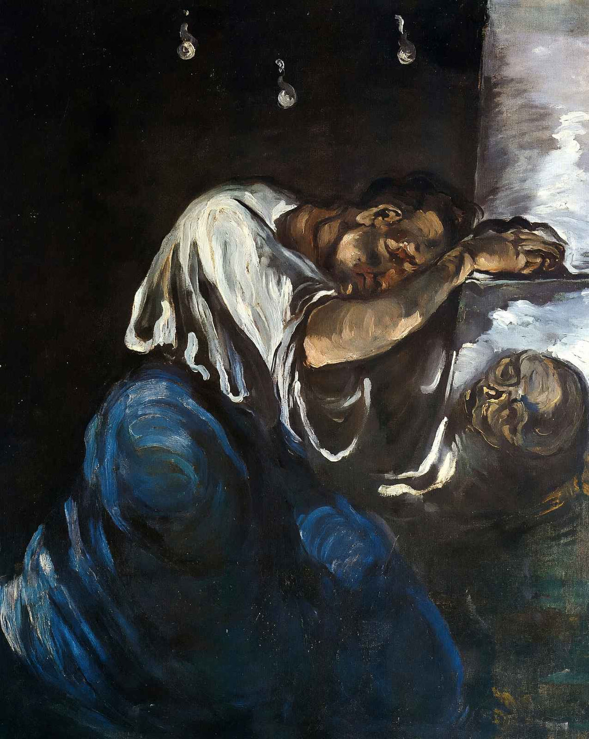 Sorrow fine art print by Paul Cezanne (1867)