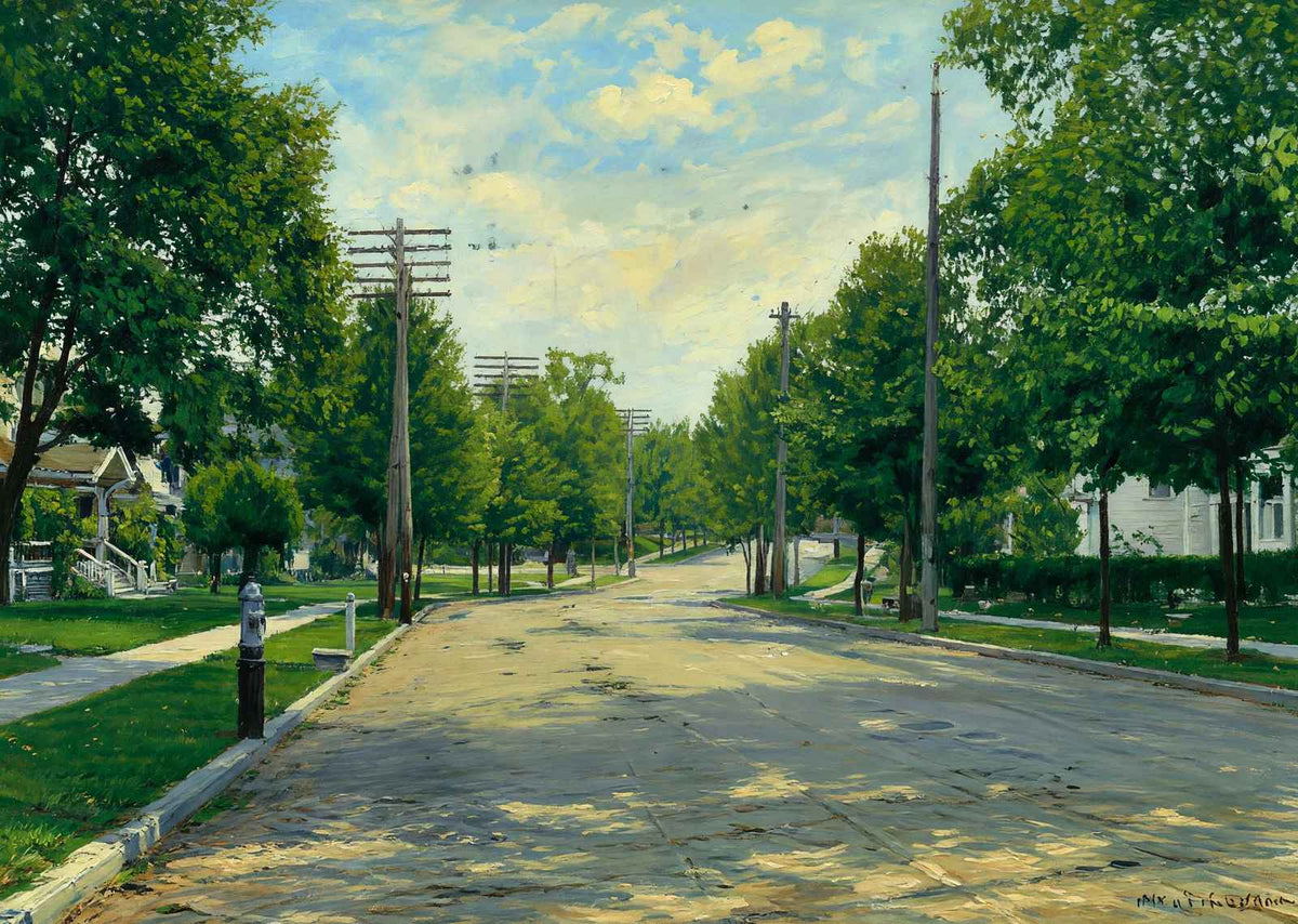 Chapin Park Entrance South Bend Art Print (7 Sizes) - Retouched