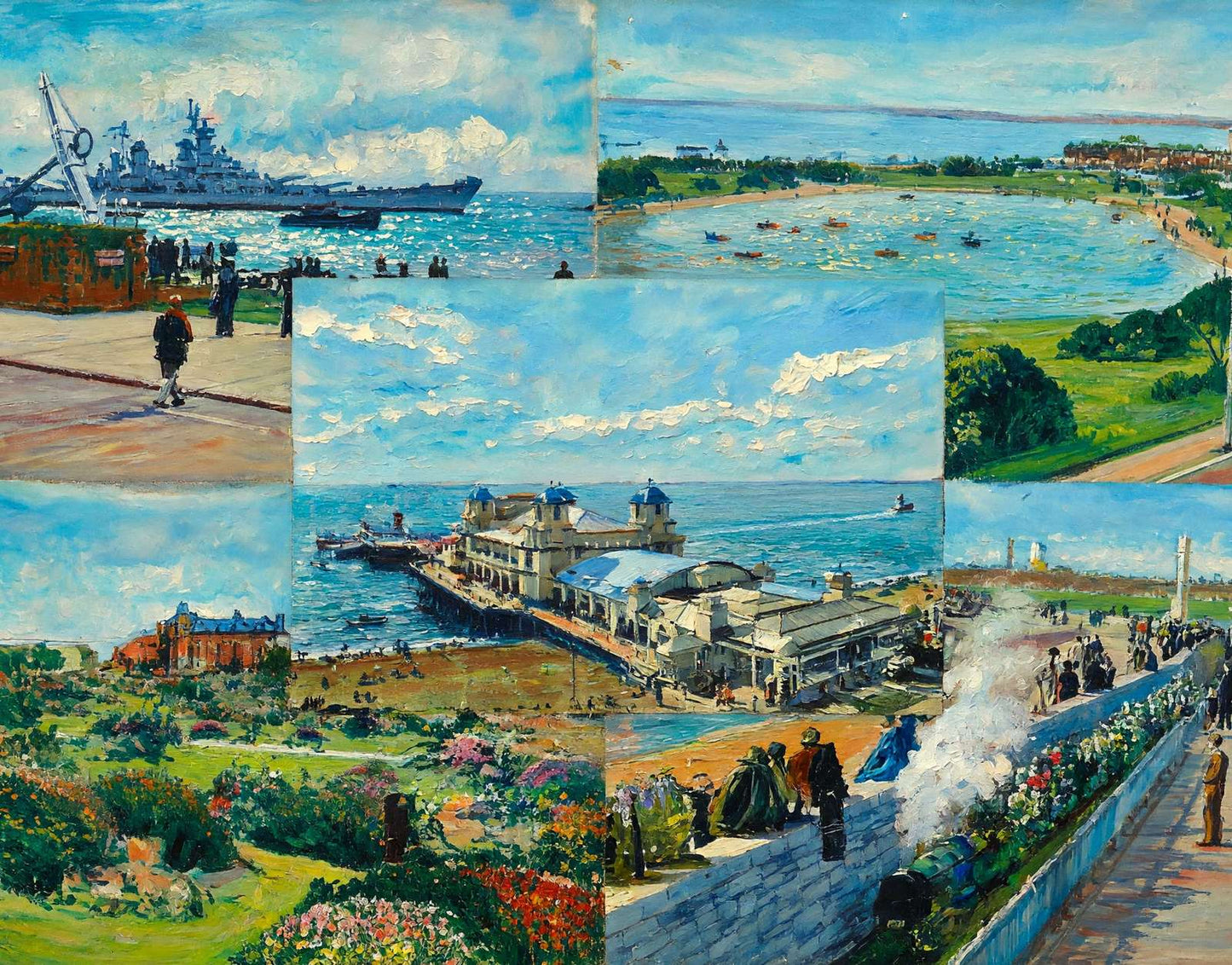 Southsea in 1949 Art Print (7 Sizes) - Reproduction
