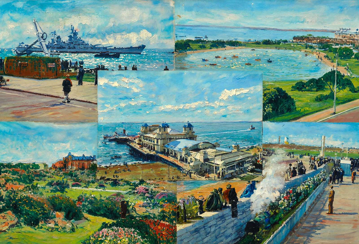 Southsea in 1949 Art Print (7 Sizes) - Reproduction