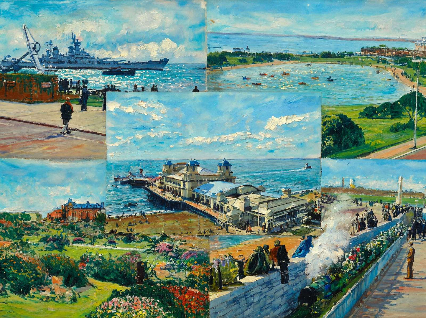 Southsea in 1949 Art Print (7 Sizes) - Reproduction