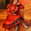 Spanish Dancer in a Red Dress 1896 by Pierre-Auguste Renoir Art Print (6 Sizes)