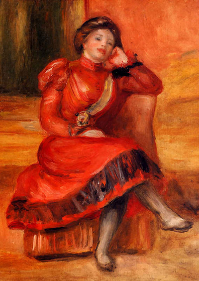 Spanish Dancer in a Red Dress 1896 by Pierre-Auguste Renoir Art Print (6 Sizes)