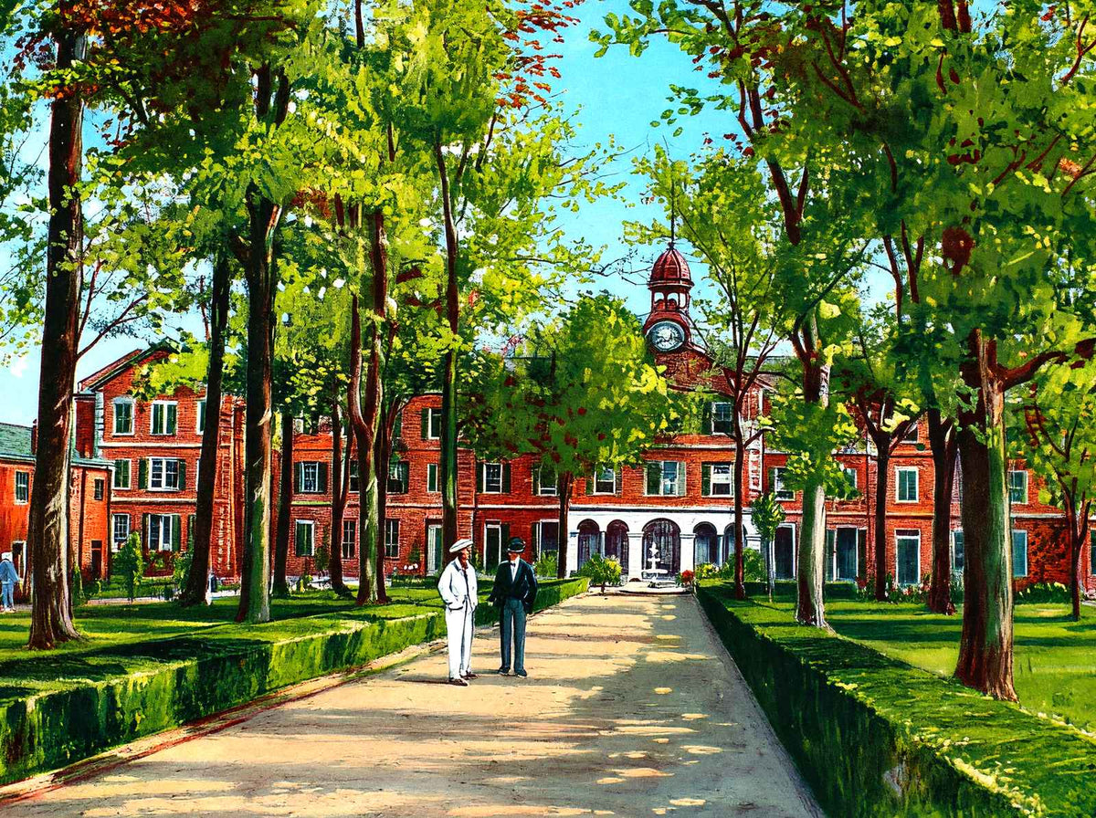Spring Hill College Mobile Alabama in 1909 Vintage Print (7 Sizes) - Acid Free