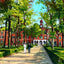Spring Hill College in Mobile in 1909 vintage print