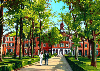Spring Hill College Mobile Alabama in 1909 Vintage Print (7 Sizes) - Acid Free