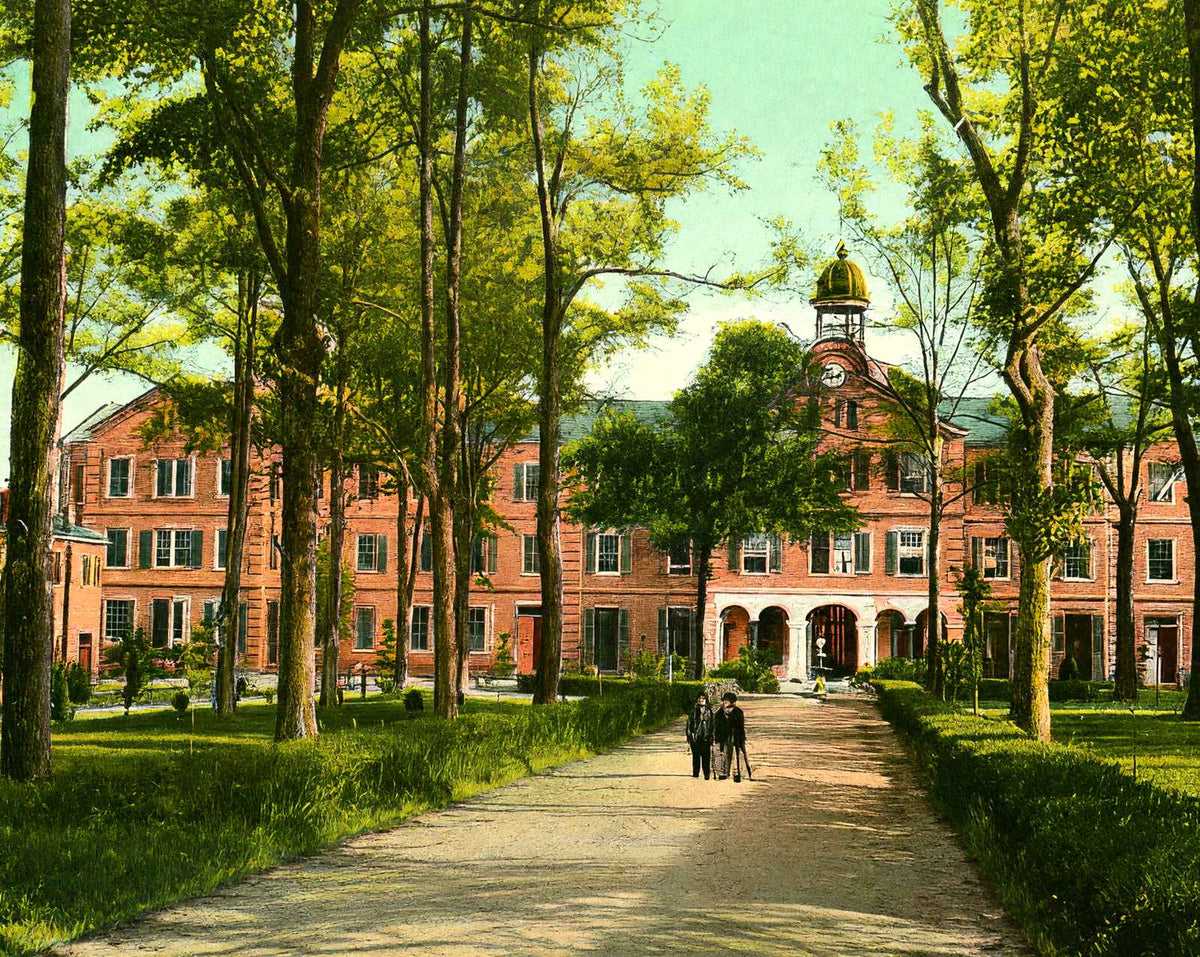 Spring Hill College in Mobile in 1906 vintage print