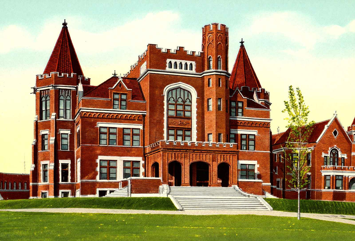 Knights of Pythias Orphans Home Springfield in 1907 Vintage Print (7 Sizes)