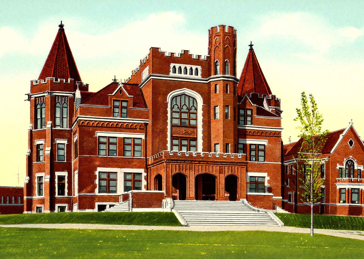 Knights of Pythias Orphans Home Springfield in 1907 Vintage Print (7 Sizes)
