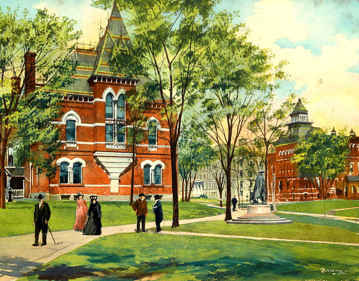 Merrick Park, Springfield, Massachusetts in 1904 Art Print (7 Sizes) - Retouched