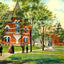 Merrick Park, Springfield, Massachusetts in 1904 Art Print (7 Sizes) - Retouched