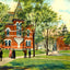 Merrick Park, Springfield, Massachusetts in 1904 Art Print (7 Sizes) - Retouched