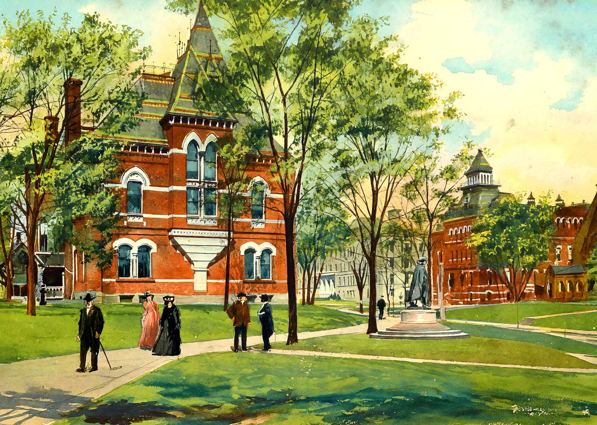 Merrick Park, Springfield, Massachusetts in 1904 Art Print (7 Sizes) - Retouched