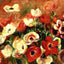 Spray of Anemones Painting by Pierre-Auguste Renoir Fine Art Print (6 Sizes)
