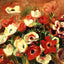 Spray of Anemones art print by Pierre-Auguste Renoir