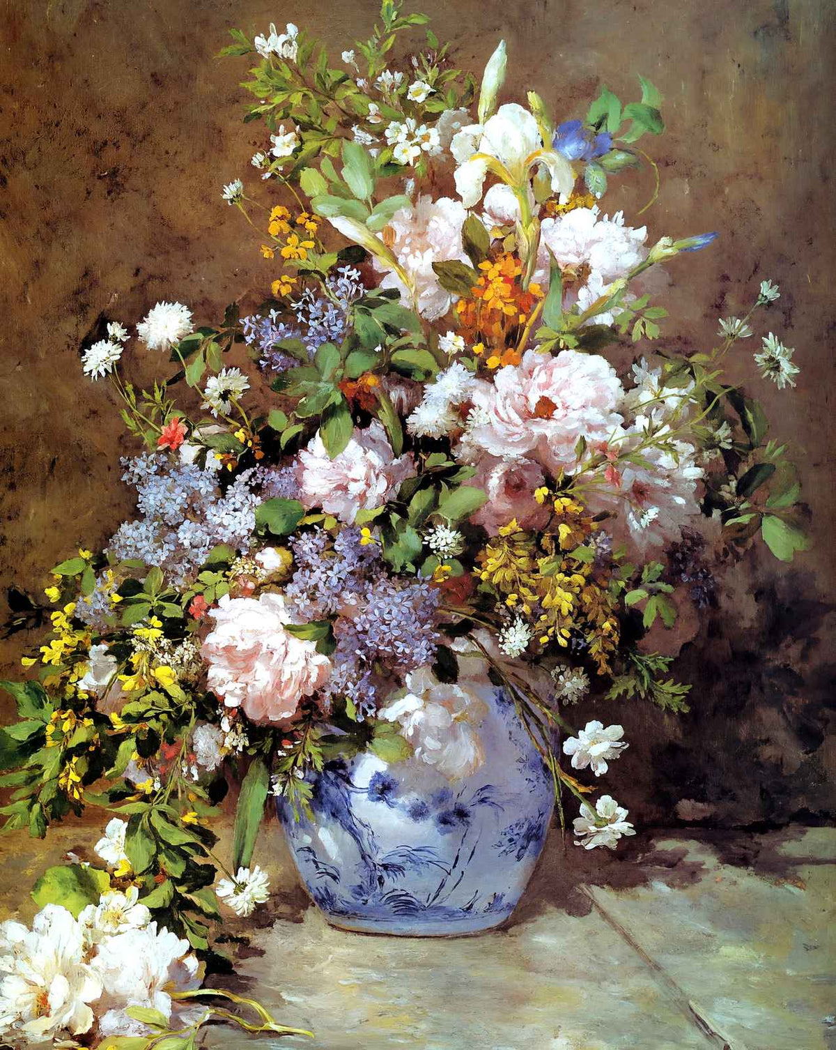 Spring Bouquet art print by Pierre-Auguste Renoir (1866)