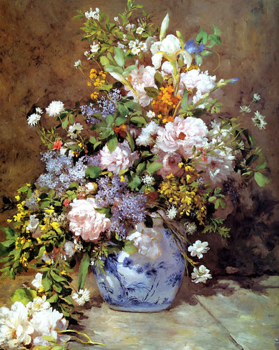 Spring Bouquet art print by Pierre-Auguste Renoir (1866)