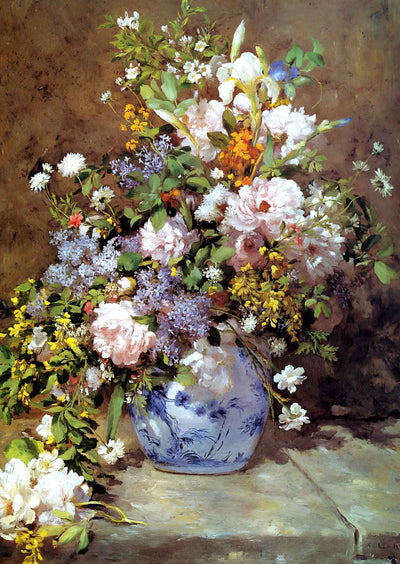 Spring Bouquet Art Print 1866 Painting by Pierre-Auguste Renoir (6 Sizes)