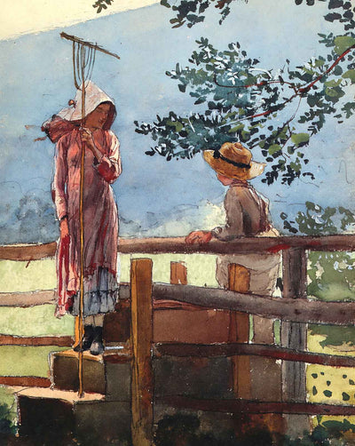 Spring painting print by Winslow Homer (1878)