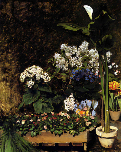 Spring Flowers Painting by Pierre-Auguste Renoir 8x10" Art Print - Acid Free