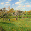 Spring Morning, Cloudy, Eragny 1900 by Camille Pissarro Art Print (6 Sizes)