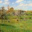 Spring Morning, Cloudy, Eragny 1900 by Camille Pissarro Art Print (6 Sizes)
