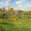 Spring Morning, Cloudy, Eragny 1900 by Camille Pissarro Art Print (6 Sizes)