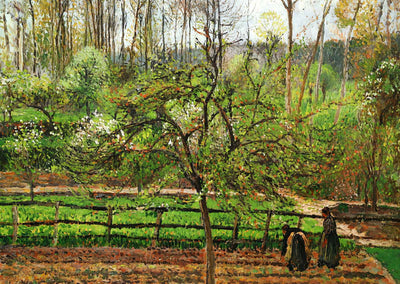 Spring, Gray Weather, Eragny 1895 by Camille Pissarro Art Print (6 Sizes)