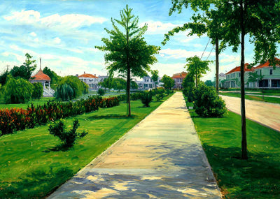 Springfield Park Jacksonville FL in 1907 Art Print (7 Sizes) - Enhanced