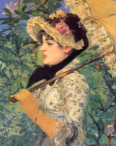 Spring (Study of Jeanne Demarsy) art print by Edouard Manet (1882)