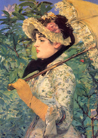 Spring (Study of Jeanne Demarsy) 1882 by Edouard Manet Art Print (6 Sizes)