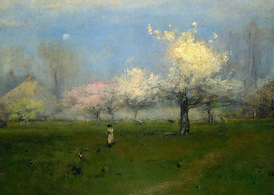 Spring Blossoms, Montclair Art Print Painting by George Inness (6 Sizes)