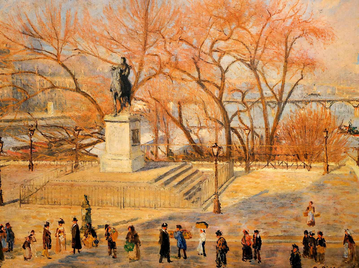 Square Du Vert Galant, Sunny Morning 1902 by Pissarro Art Print (6 Sizes)