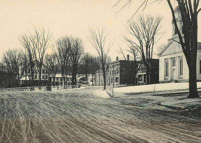 The Square Plymouth NH in 1906 Vintage Print (7 Sizes) - Premium Quality