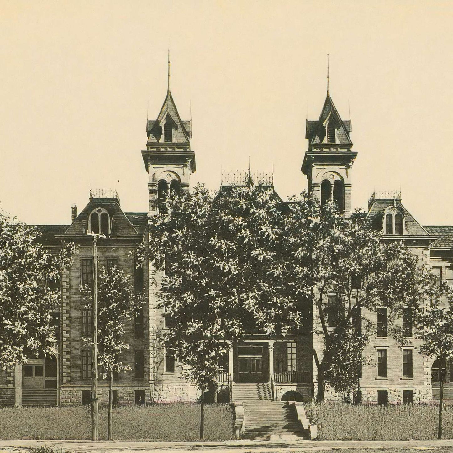 State Normal School Mankato MN in 1907 Vintage Print (7 Sizes) - Premium Print