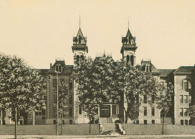 State Normal School Mankato MN in 1907 Vintage Print (7 Sizes) - Premium Print