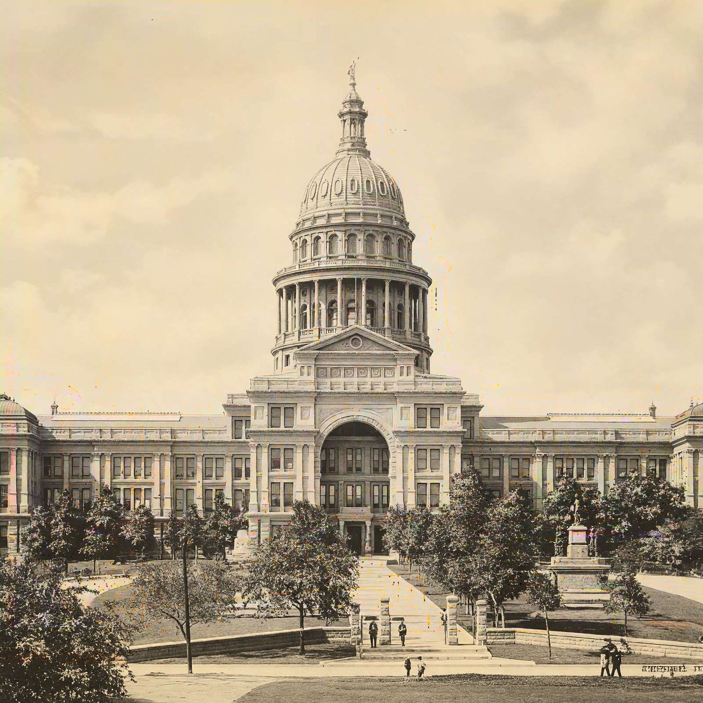 State Capitol Austin in 1907 Vintage Print (7 Sizes) - Premium Print