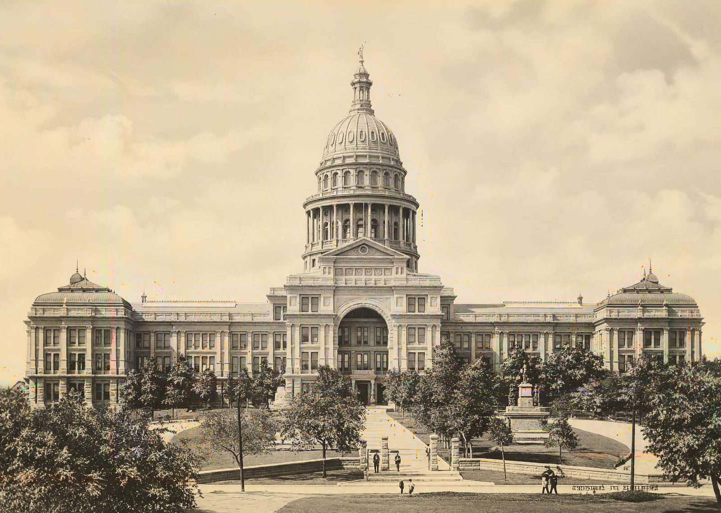 State Capitol Austin in 1907 Vintage Print (7 Sizes) - Premium Print