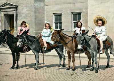 The Children's Pastime St Augustine in 1908 Vintage Print (7 Sizes)