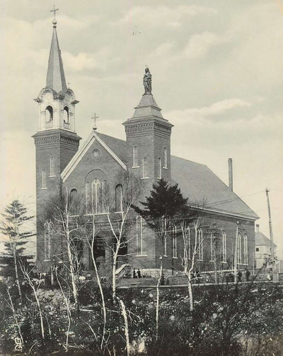 St Anne's Church in Berlin in 1905 vintage photo
