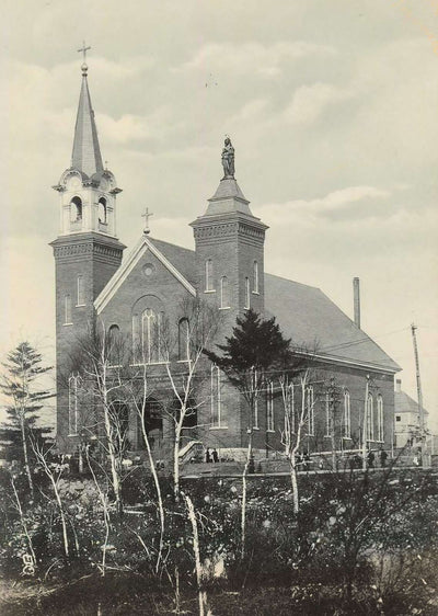 St Anne's Church Berlin NH in 1905 Vintage Print (7 Sizes) - Premium Print