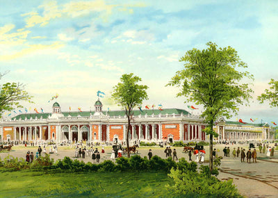 States Exhibit Palace in 1907 Vintage Print (7 Sizes) - Retouched