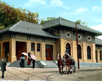 Chesapeake & Ohio Depot vintage print
