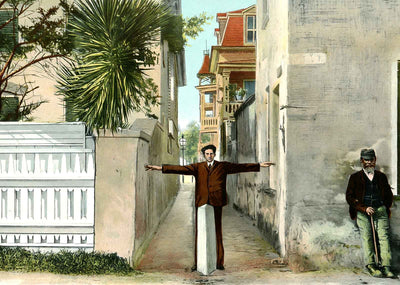 Treasury Street St Augustine FL in 1907 Vintage Print (7 Sizes) - Premium Print