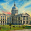 State Capitol Atlanta in 1906 Art Print (7 Sizes) - Archival Paper