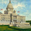 State Capitol Providence RI in 1907 Art Print (5 Sizes) - Enhanced